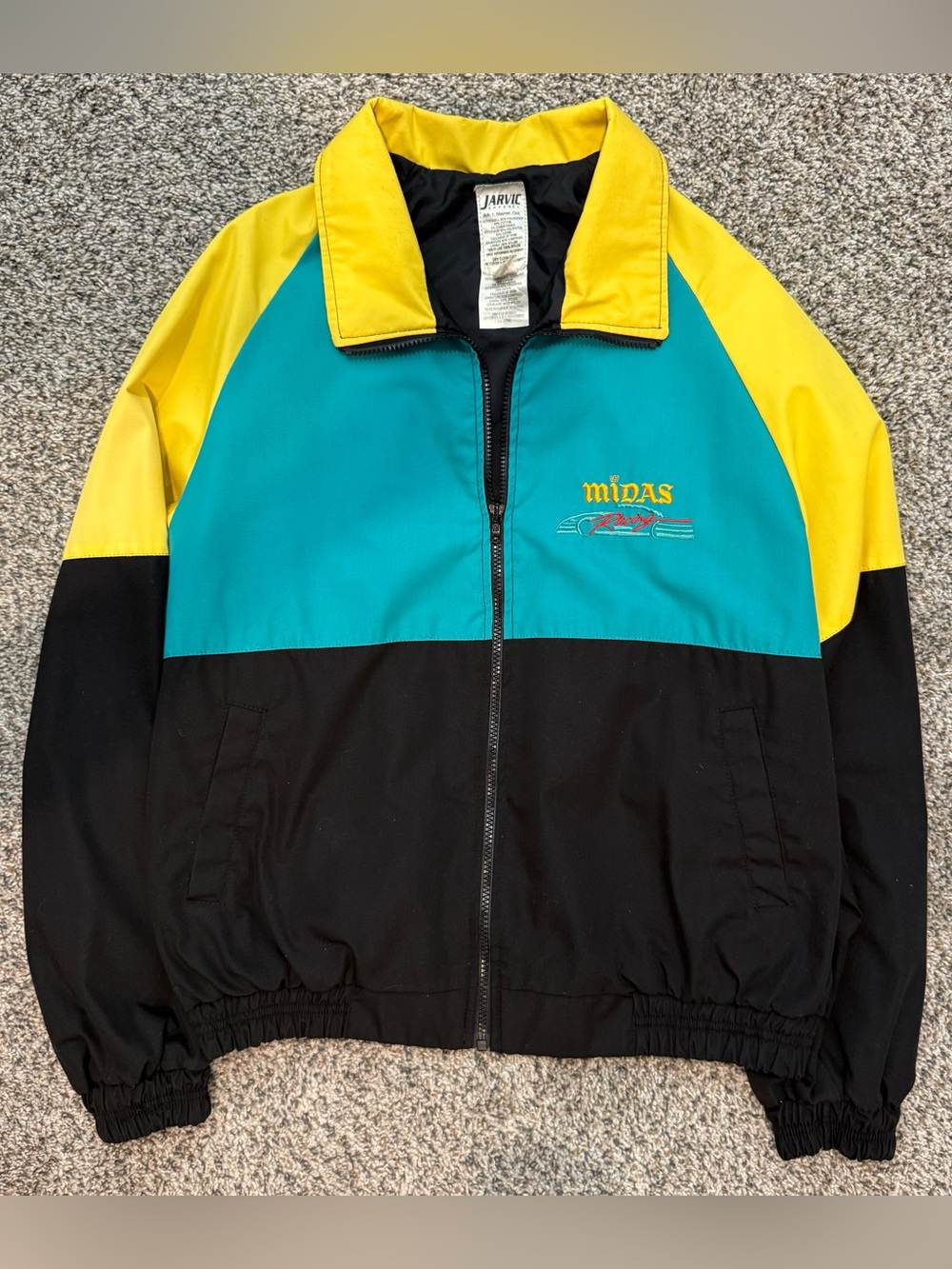 🔥 Vintage 90s Midas Racing Jacket Jarvic Made in Canada Large Men’s